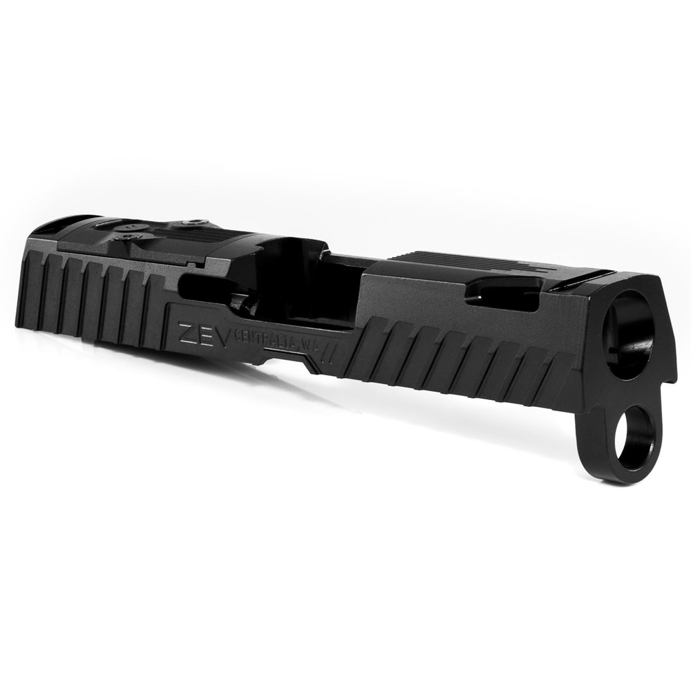ZEV Z320 XCompact Octane Slide with RMR Optic Cut, DLC - Pointing Right